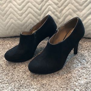 Black booties!!! Worn only a few times.